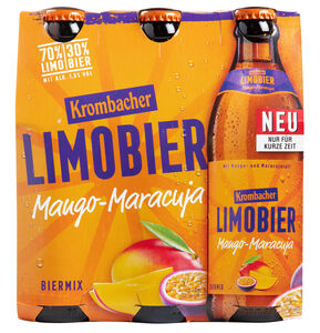 Packshot: Krombacher Limobier Mango-Maracuja