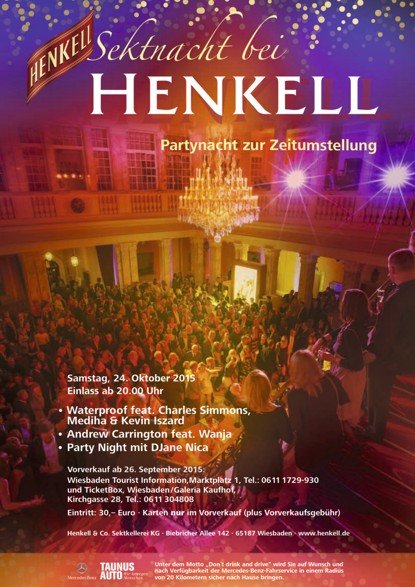 Sektnacht bei Henkell 2015