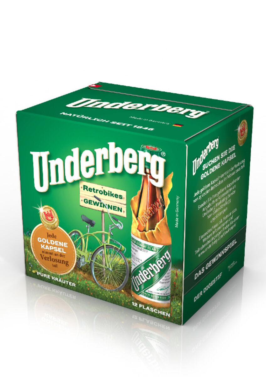 Goldene Underberg-Kapsel suchen und Retro-Bike gewinnen!