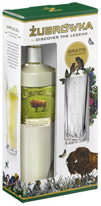Zubrówka Geschenkpackung mit Longdrinkglas