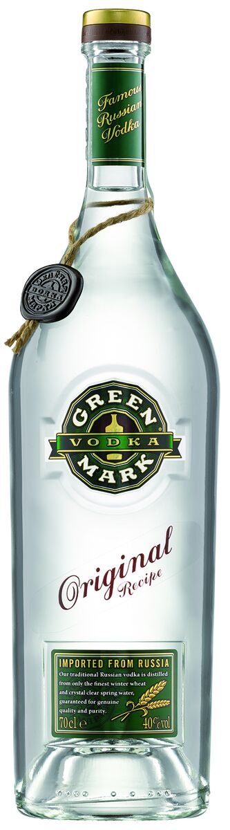 Moderne Authentizität: neue Flaschenausstattung für Green Mark Vodka