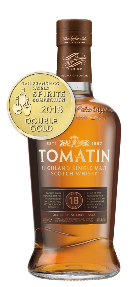 Tomatin 18yo gewinnt Doppel-Gold