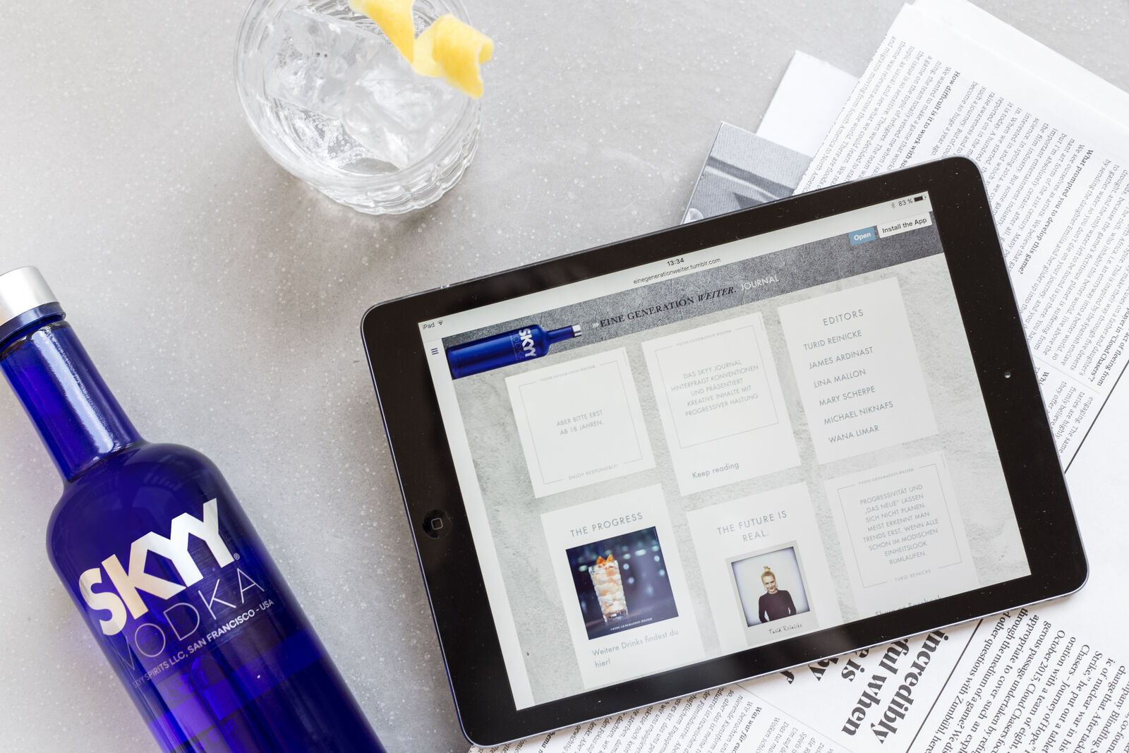 Der Premium-Vodka launcht eigenes Lifestyle-Journal Der Premium-Vodka launcht eigenes Lifestyle-Journal
