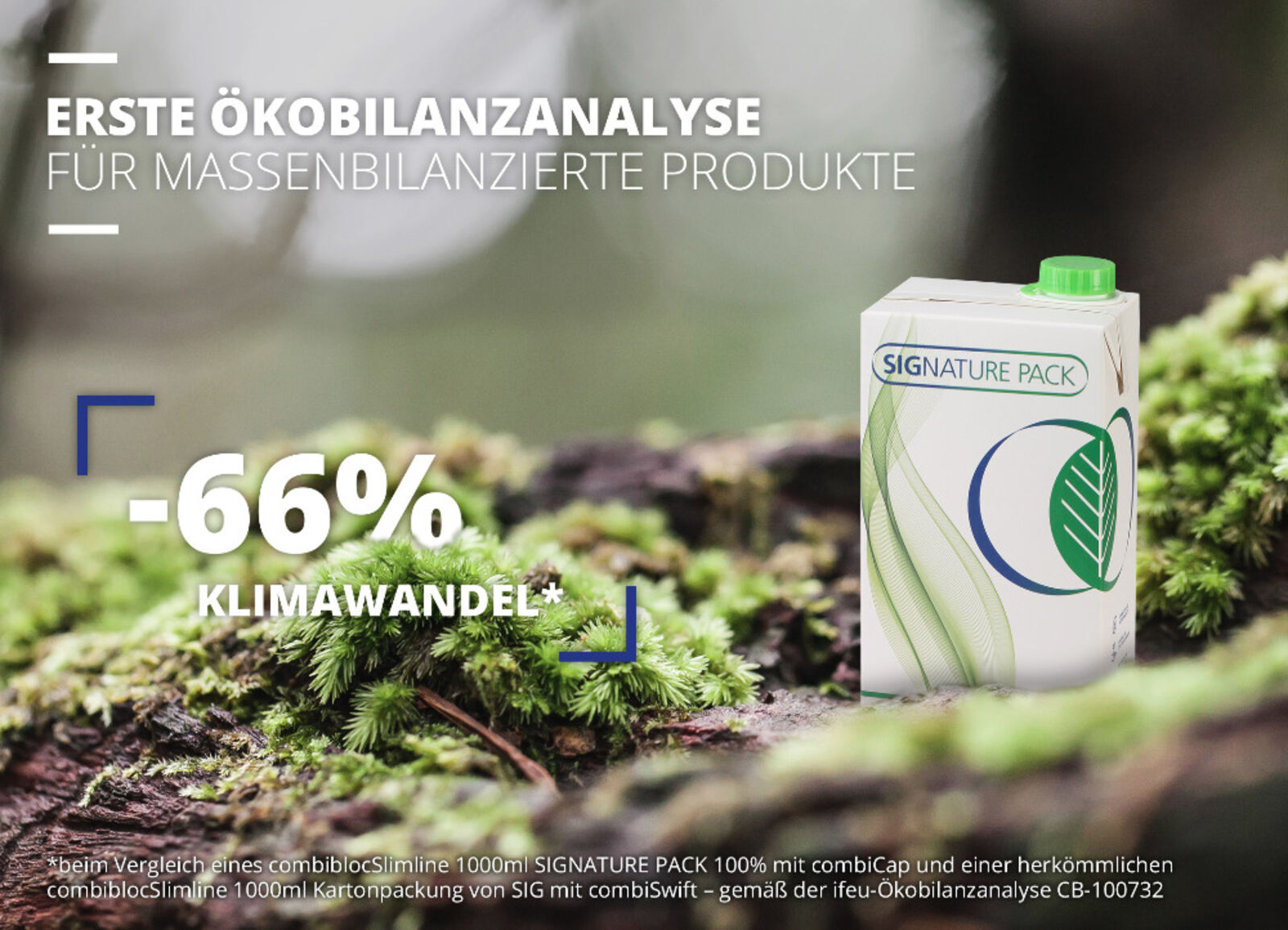 Weltweit erste ISO-konforme Ökobilanzanalyse für massenbilanzierte Produkte bestätigt die Umweltvorteile des SIGNATURE PACK von SIG