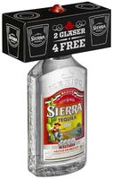 Sierra Tequila Onpack-Promotion mit gravierten Shotgläsern