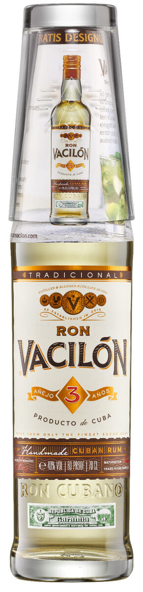  RON VACILÓN 3 AÑOS erneut mit exklusivem Designglas