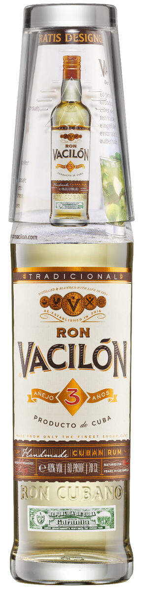 RON VACILÓN 3 AÑOS erneut mit exklusivem Designglas
RON VACILÓN 3 AÑOS erneut mit exklusivem Designglas