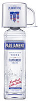 Parliament Vodka mit neuem Mule-Becher in Weiß