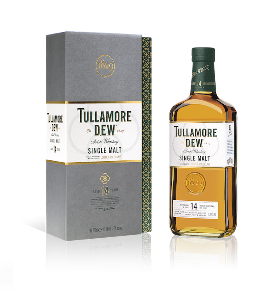 TULLAMORE D.E.W. 14 YEAR OLD SINGLE MALT