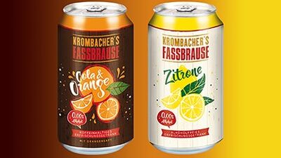 Matt-Effekt auf Stahldosen mit Krombacher’s Fassbrause