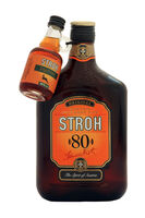 STROH «80» mit Keksstempel und STROH Jagertee Miniatur als Onpack