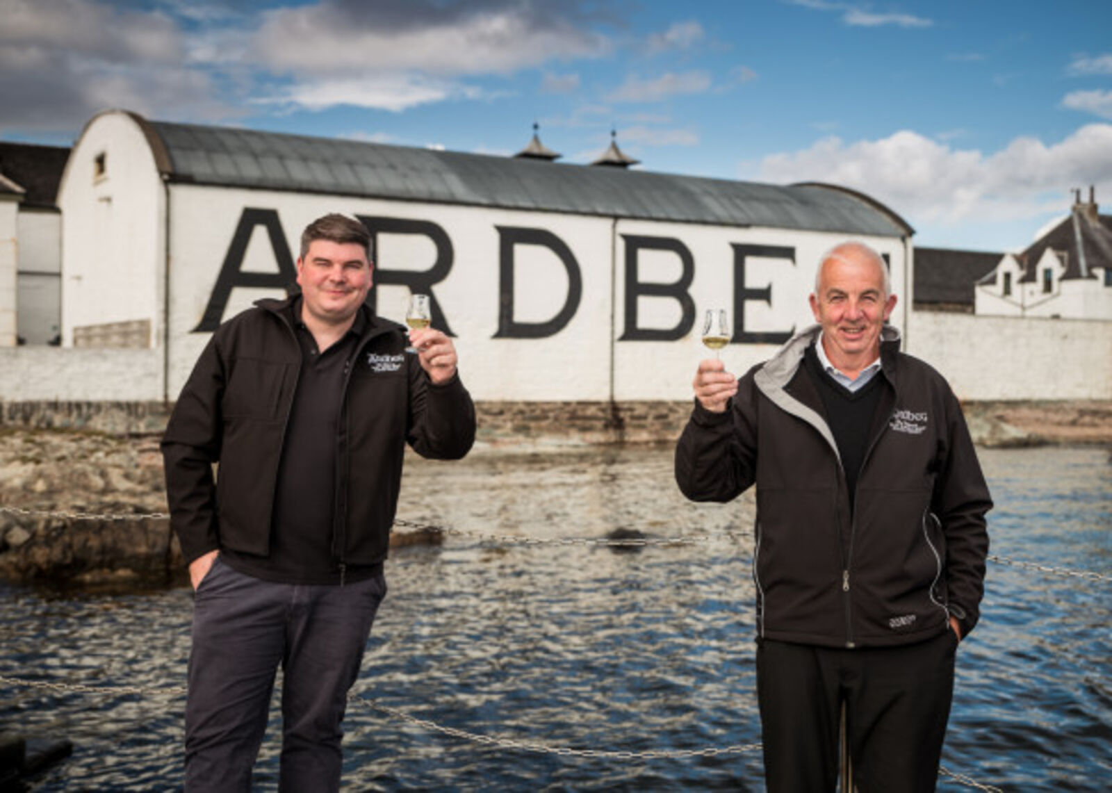 Schlüsselübergabe bei Ardbeg