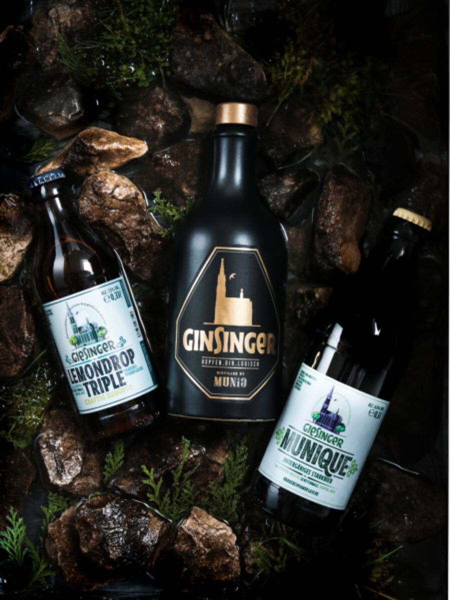 Gin meets Hopfen: Giesinger Bräu und MUNiG Distillers kreieren GinSinger Gin