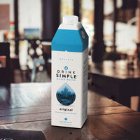 Drink Simple™ Ahornwasser: pflanzlicher Durstlöscher in Combidome-Kartonpackungen von SIG
