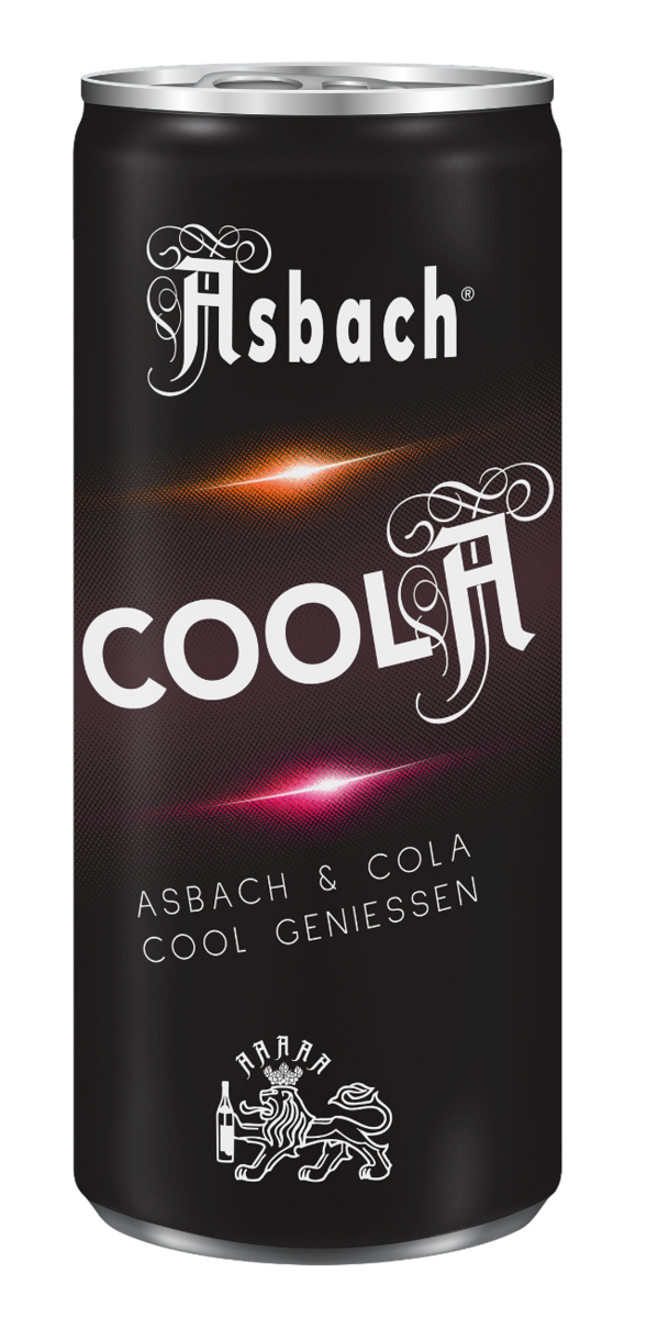 Asbach Cola Dose im neuen Design – Asbach COOLA