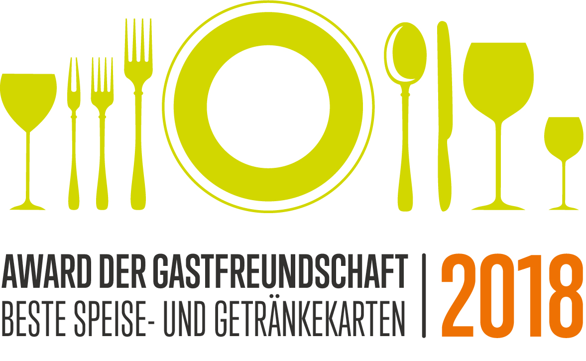 Award Der Gastfreundschaft Beste Speise Und Getränkekarten 2018
